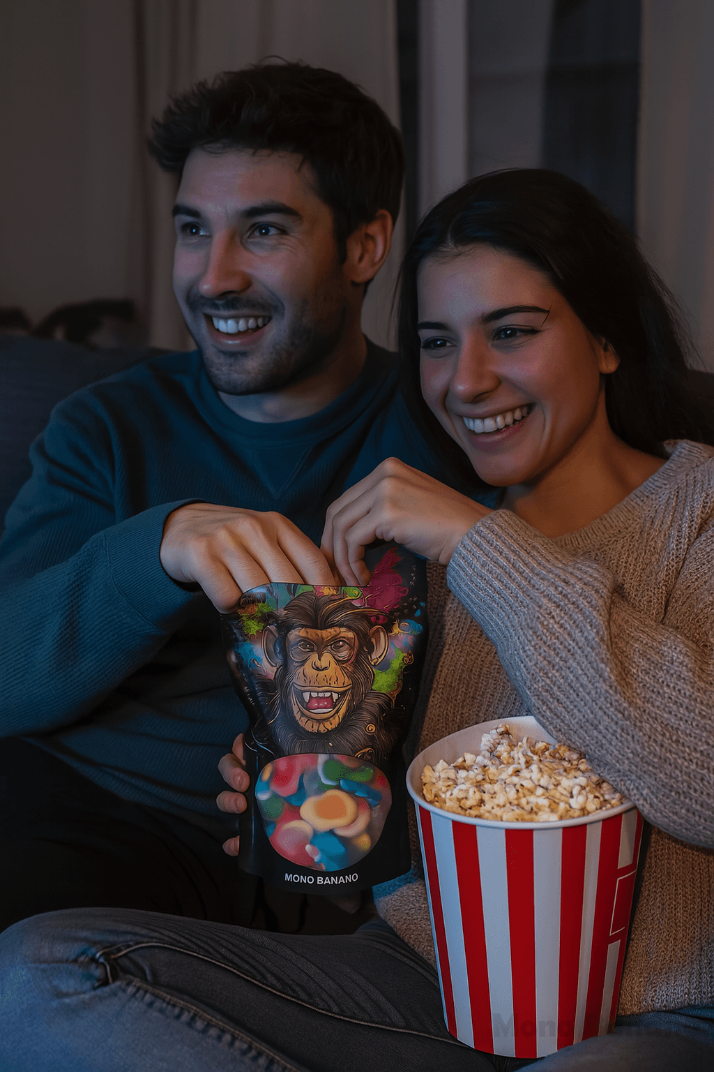 Bolsa doypack golosinas mono banano