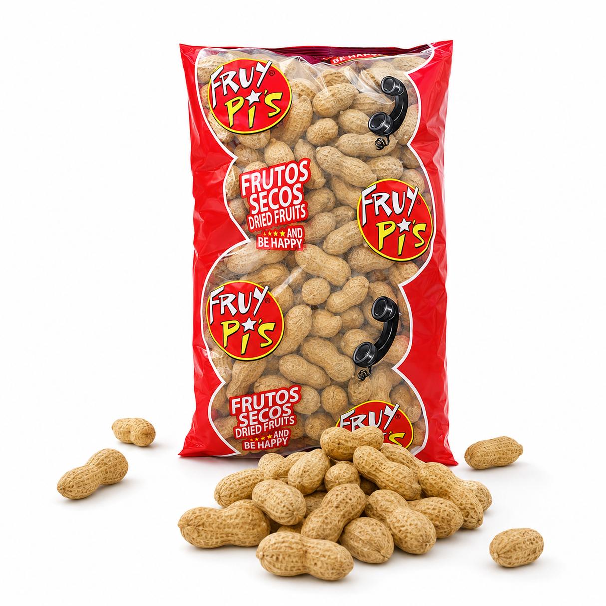 Cacahuete con cáscara y sal 800GR