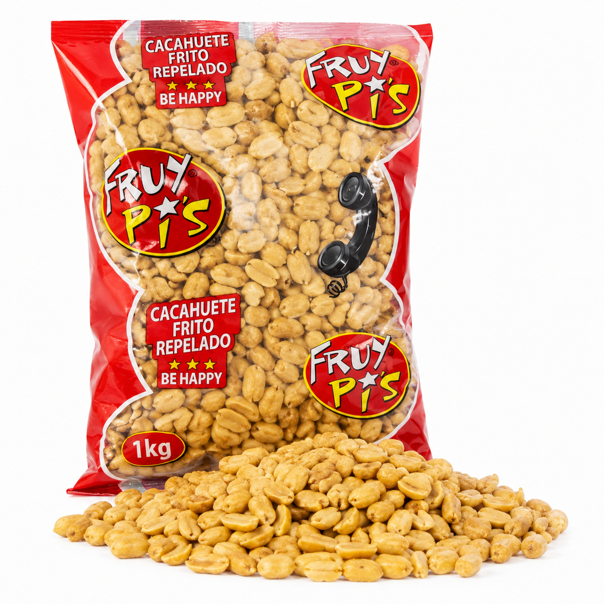 Cacahuete frito repelado al punto de sal