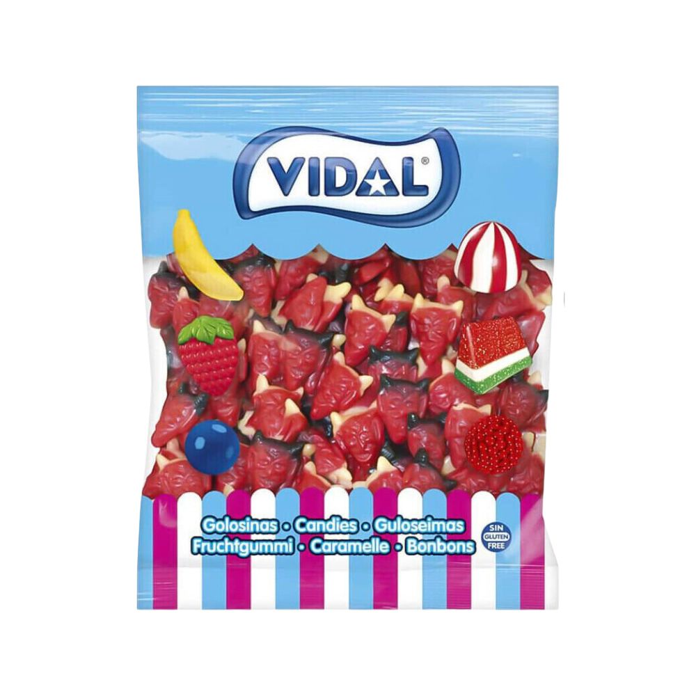 Diablillos Picantes de Frambuesa de Vidal, gominolas con forma de diablillo