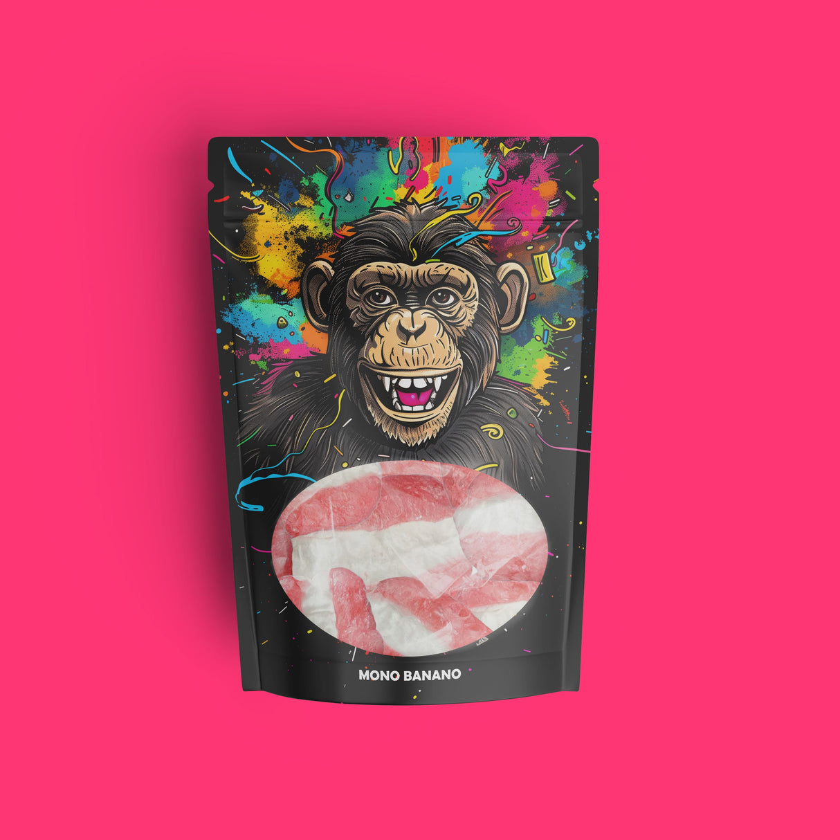 Bolsa de labios chuche liofilizados de Mono Banano