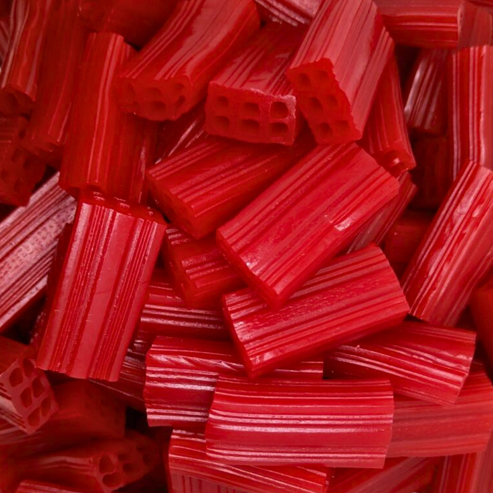 Ladrillos Fresa Regaliz a granel