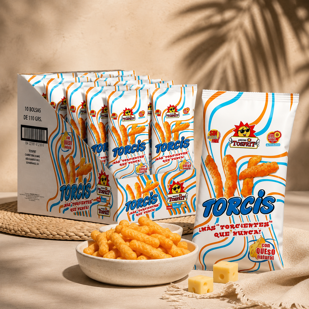 Tosfrit TORCIS Queso 10x110grs