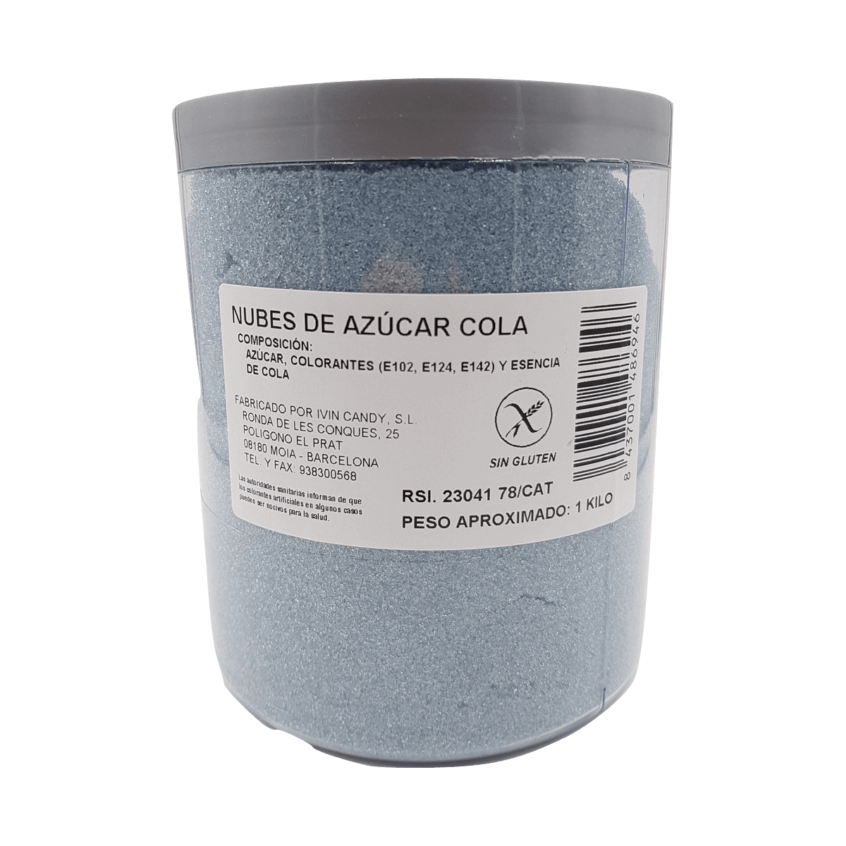 Azúcar para algodón sabor cola 1 kg para máquina de algodón de azúcar - Mono Banano