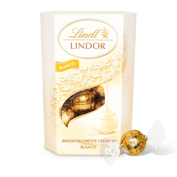 BOMBONES LINDOR CORNET CHOCOLATE BLANCO - Mono Banano