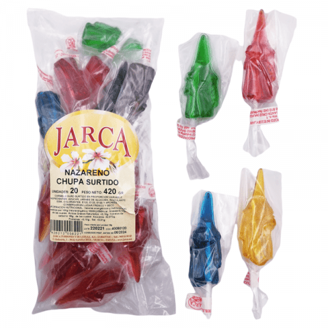 Caramelo con palo nazareno Semana Santa 20u. - Mono Banano