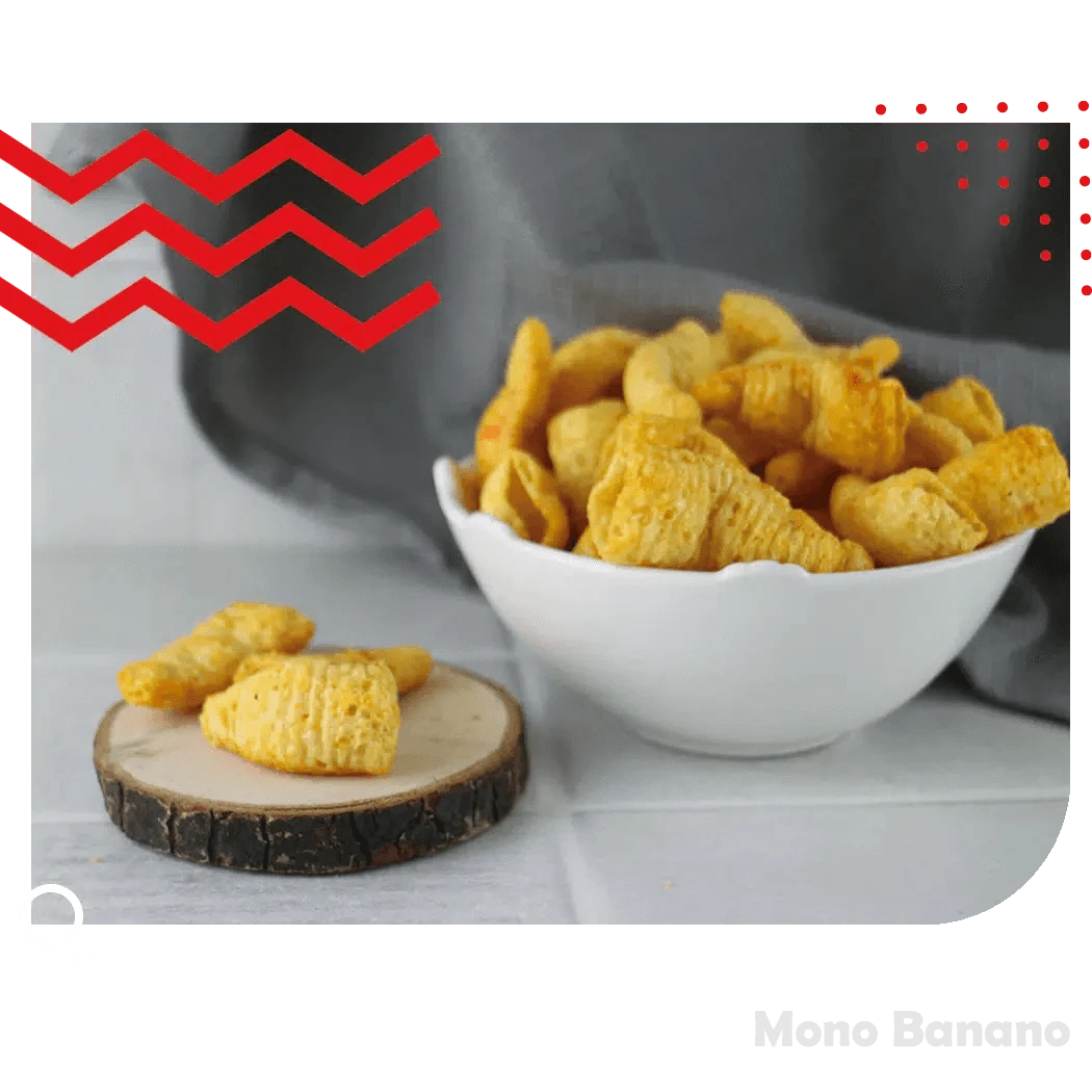 Bolsa de 95 g de conos de maíz con queso Tosfrit, snack sin gluten