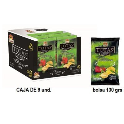 Tosfrit patata Campesina caja 9x130 g - snack salado sin gluten | Mono Banano