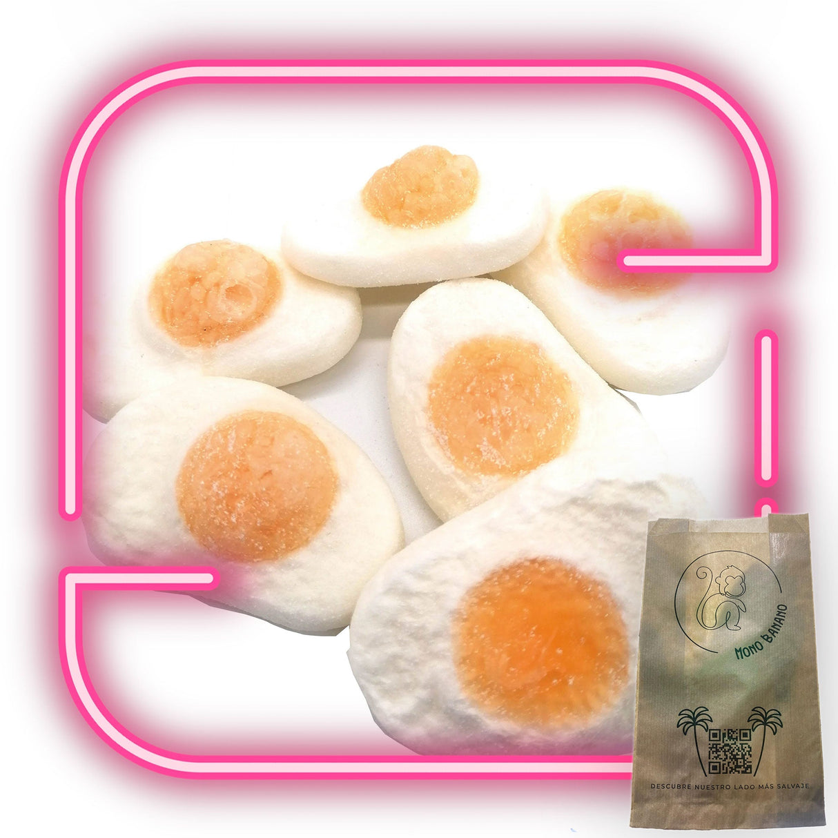 Huevos fritos liofilizados - Mono Banano