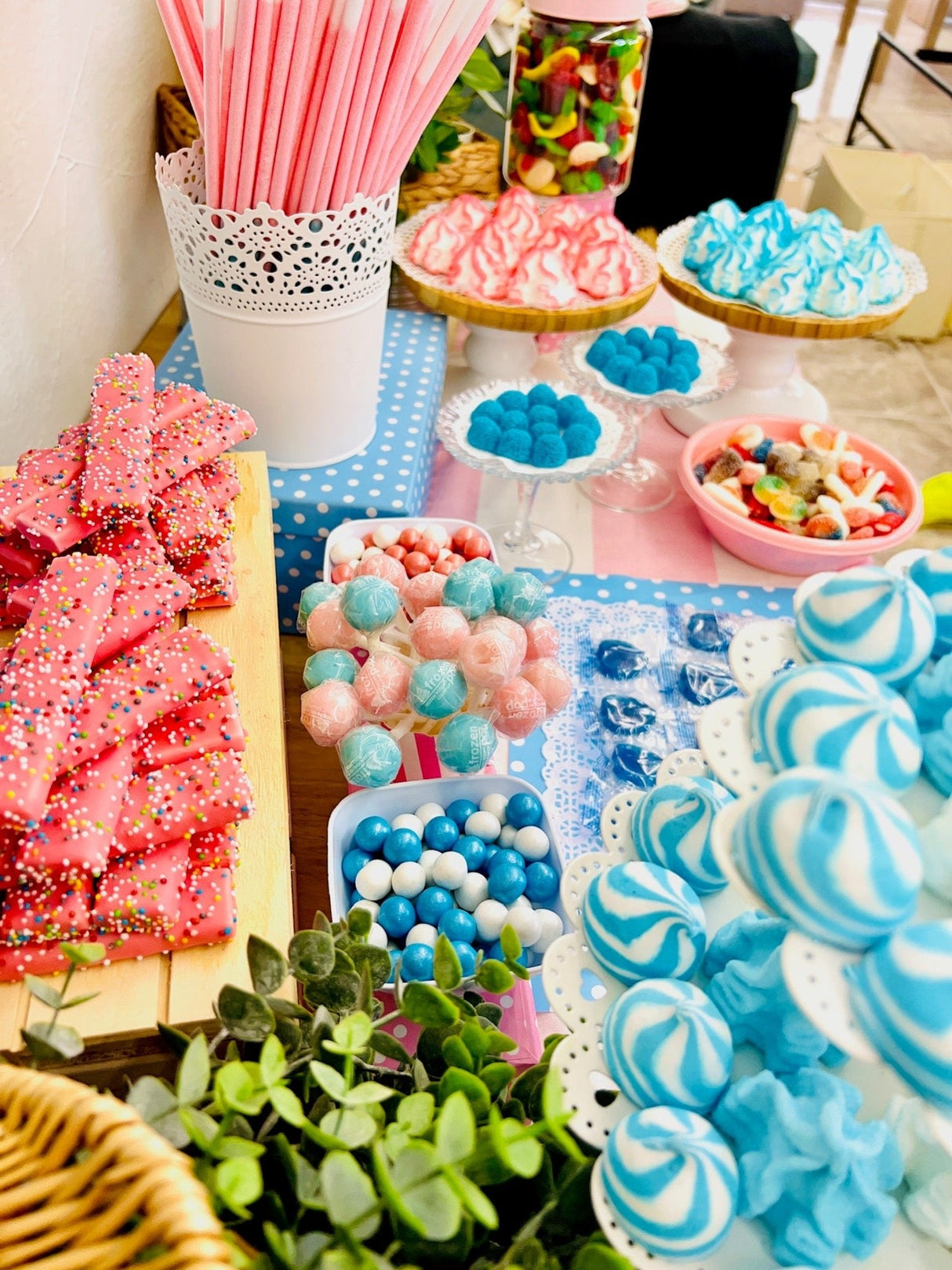 Mesa Dulce Baby Shower - Mono Banano