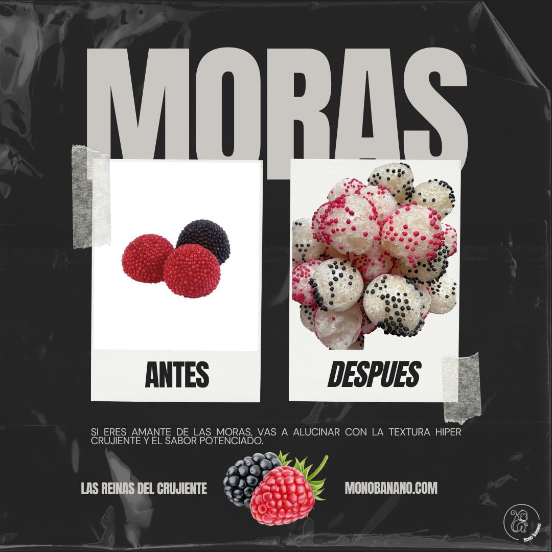 Moras liofilizadas - Mono Banano
