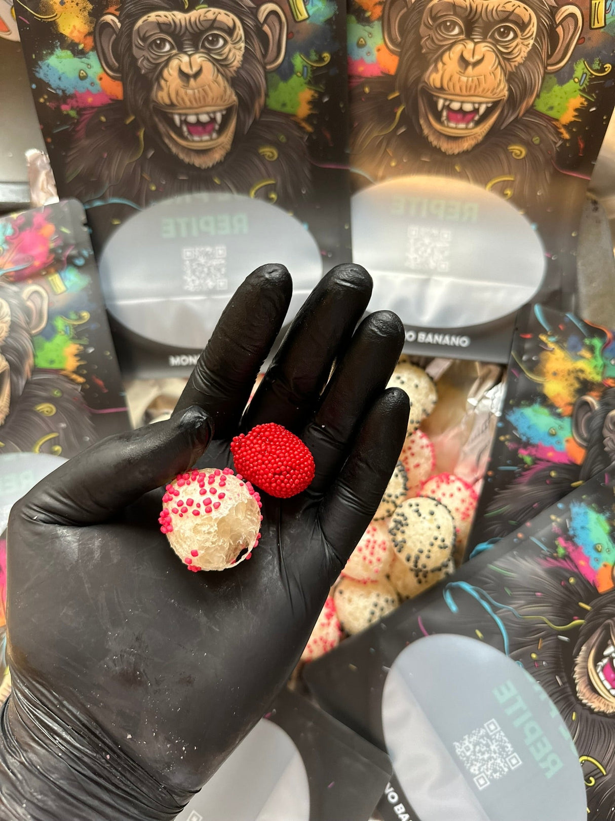 Moras liofilizadas - Mono Banano