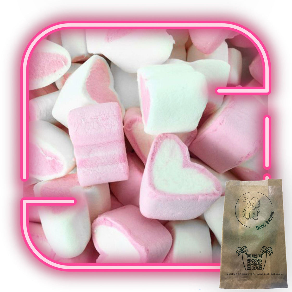 Nubes Corazón a granel - Mono Banano