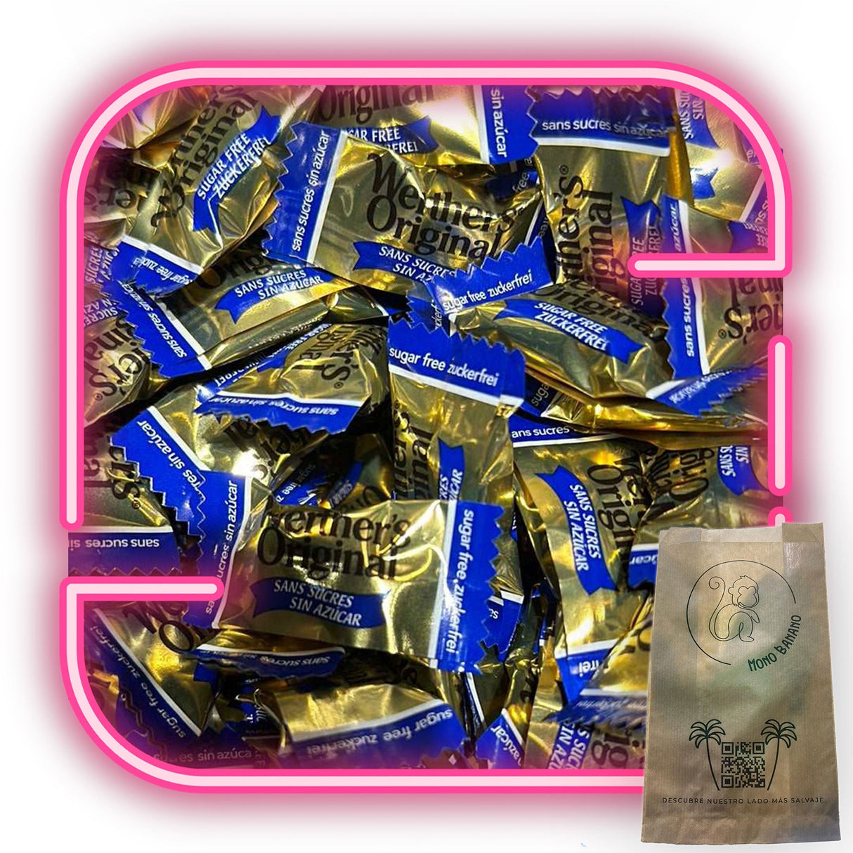 Werthers original sin azúcar a granel - Mono Banano