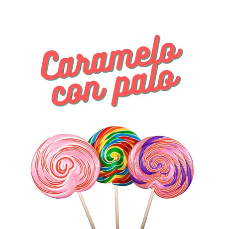 Caramelo con palo