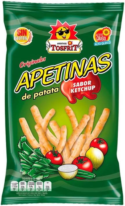 Apetinas ketchup Tosfrit · caja 26 bolsas