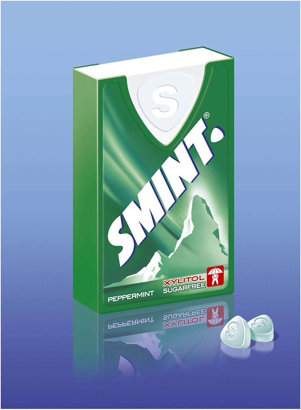 Smint Tin Fresa, Caramelo Comprimido Sin Azúcar - 12 unidades de 35 gr. (Total 420 gr.)