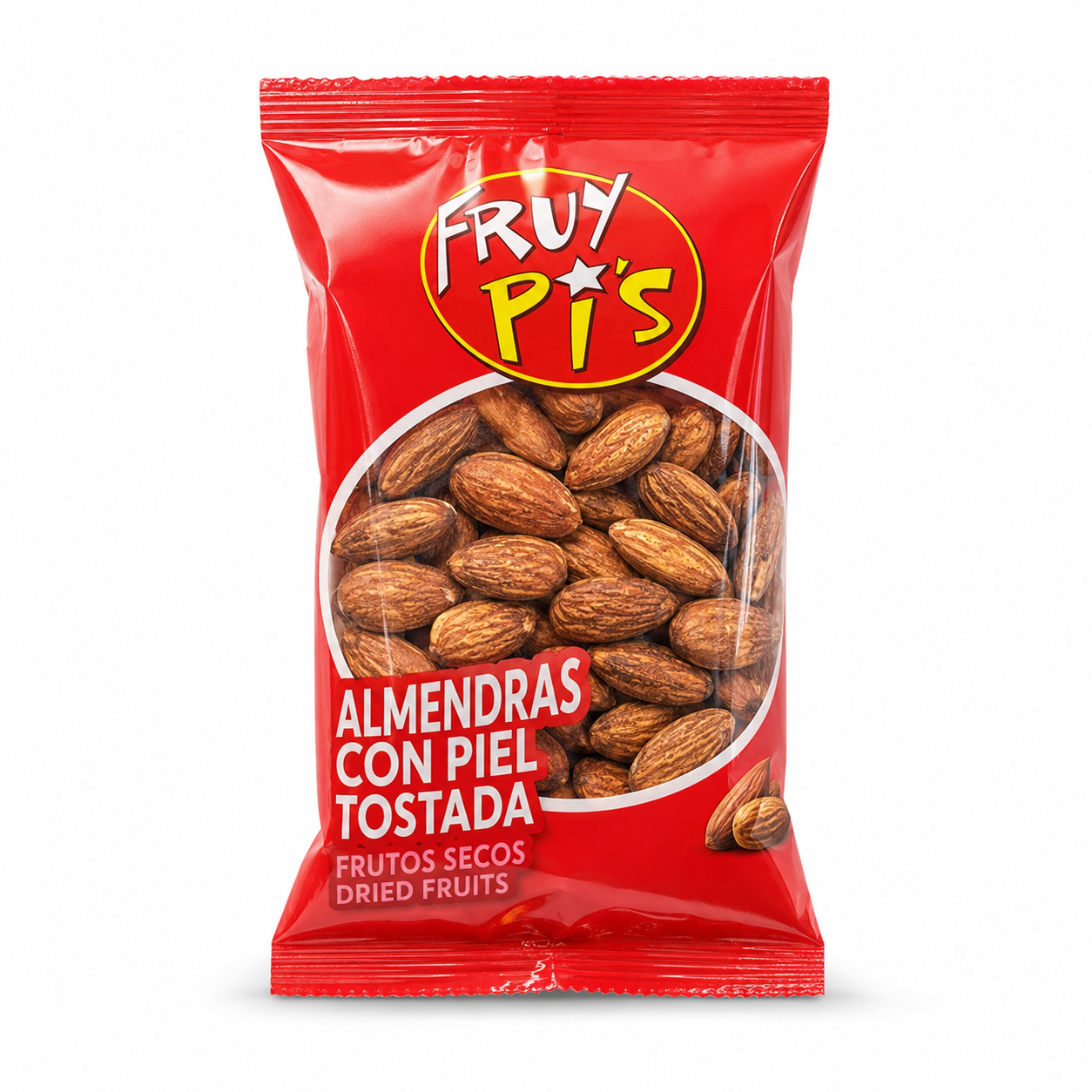 Almendras tostadas con piel (caja de 10 uds de 110 g)
