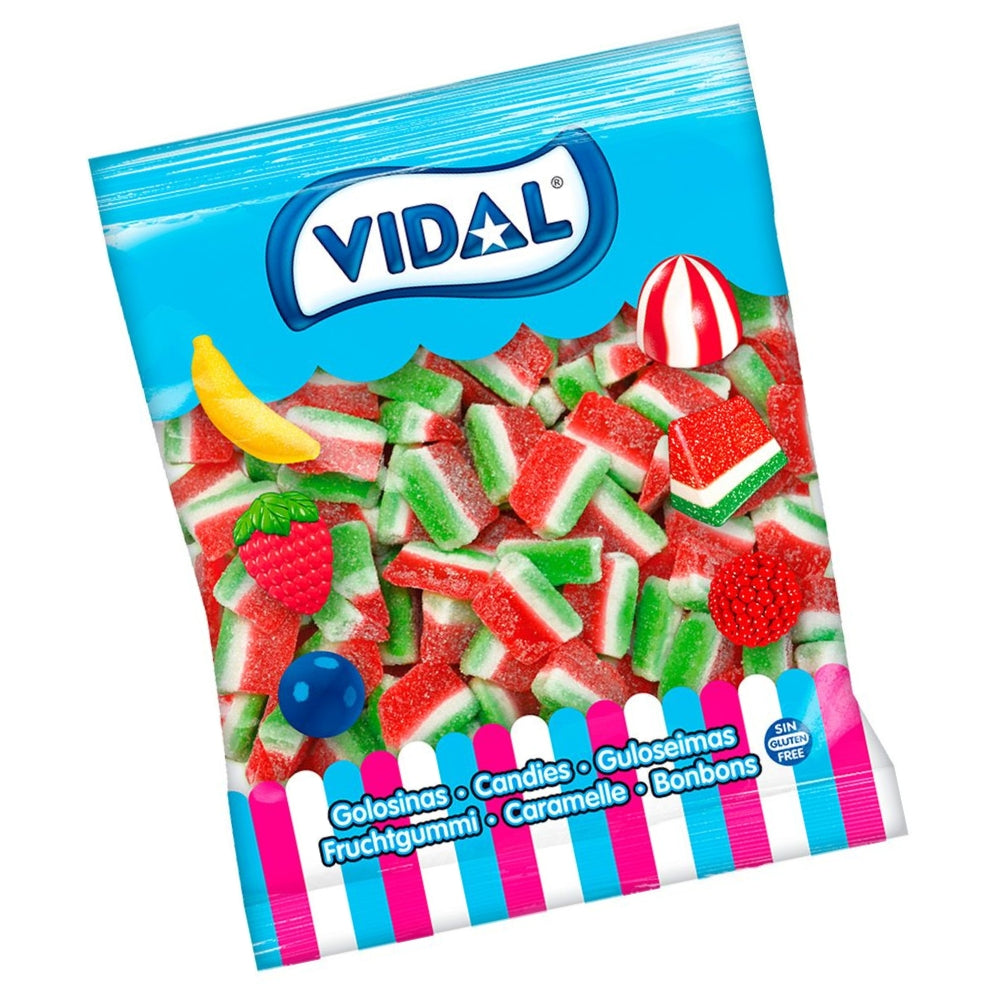Bolsa de 1 kg de tajadas de sandía pica de Vidal, chuches sin gluten