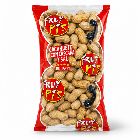 Cacahuete con cáscara y sal