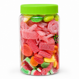 Tarro de chuches surtidas Mono Banano lleno de gominolas para regalo