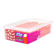 Detalle del regaliz Dulcipica XL Fresa de Vidal relleno con sabor a fresa y polvos pica pica