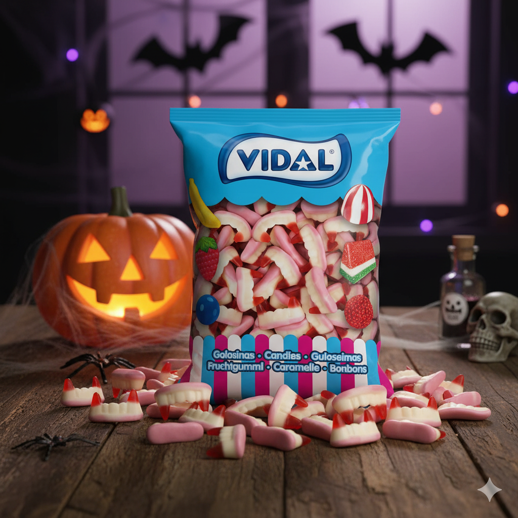 Golosinas Colmillos Vampiro halloweeen