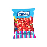 Huesos de gominola Vidal sabor fresa sin gluten, bolsa de 1 kg para Halloween