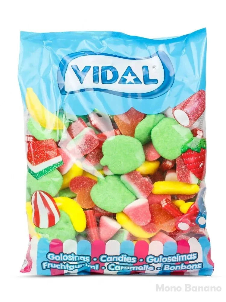 Bolsa de Happy Mix de Vidal con 1 kg de golosinas surtidas de azúcar