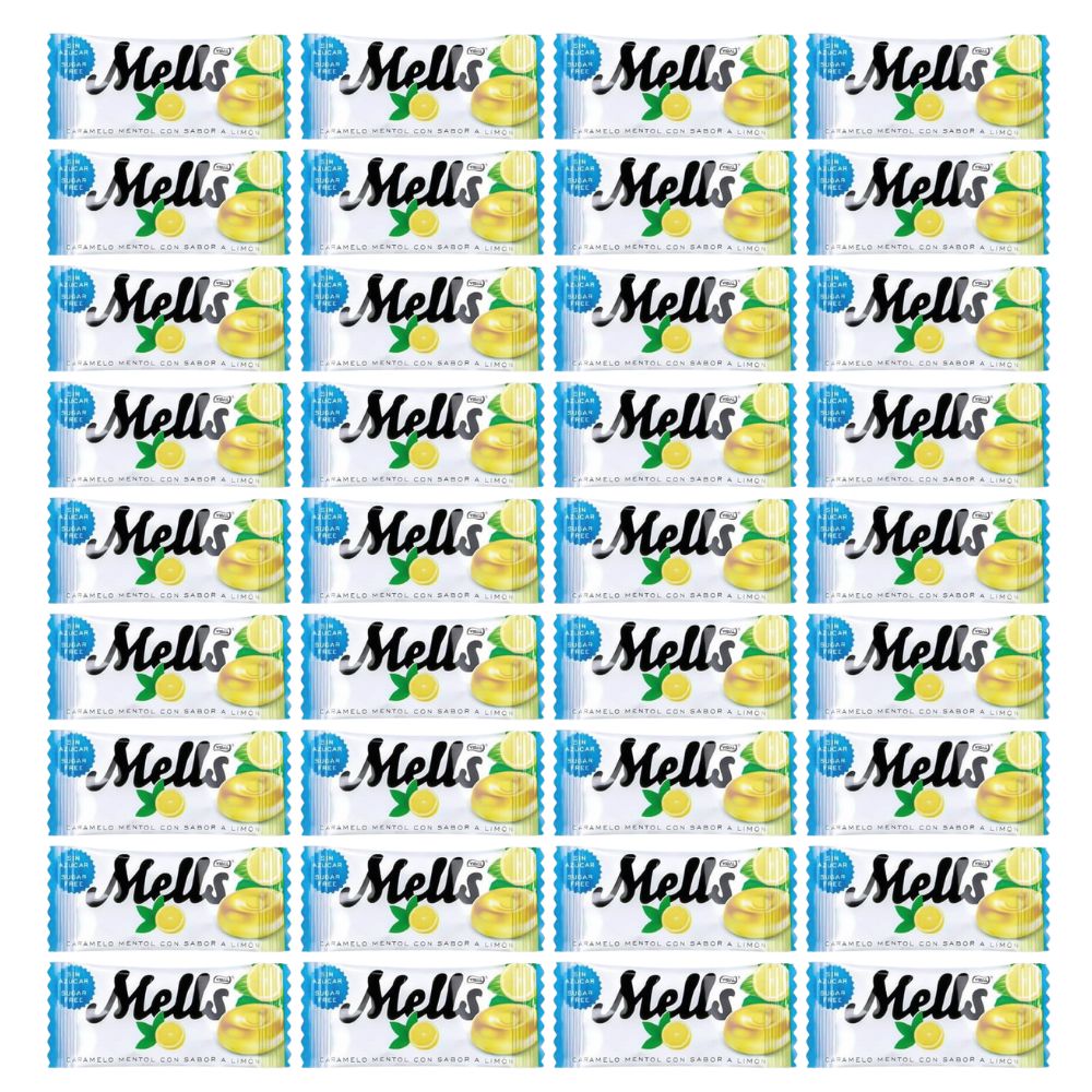 Mells Limón Mentol Sin Azúcar bolsa 900 g | 300 uds