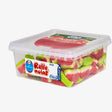 Pack de sandías rellenas pica Vidal mostrando el relleno de gelatina interior