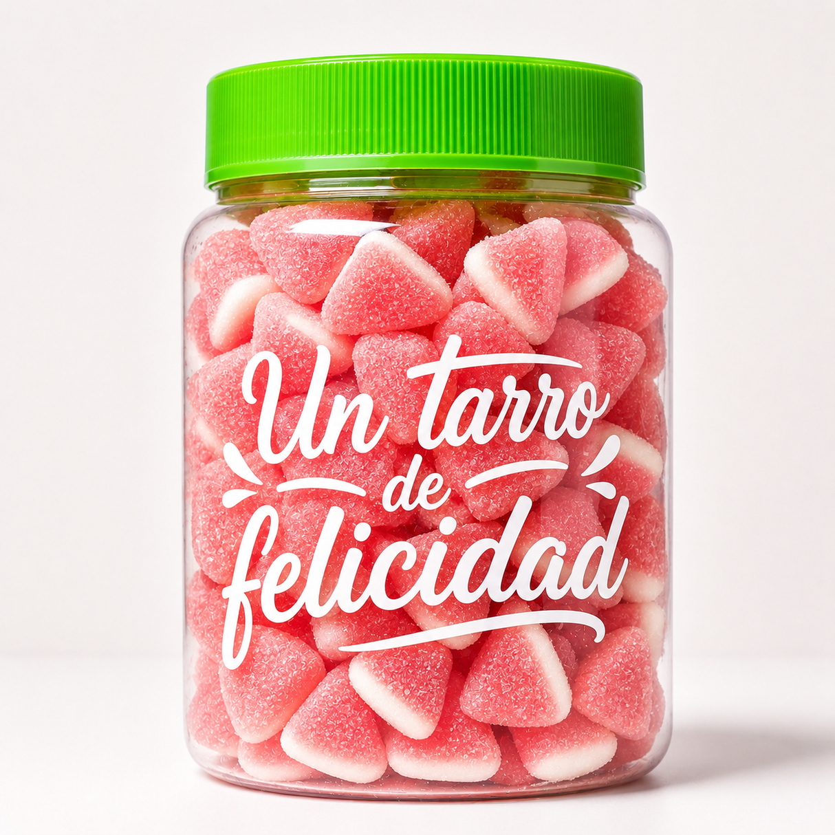 Tarro de Besitos de fresa, golosinas de fresa y nata con cobertura de azúcar - Mono Banano
