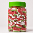 Tarro de tajadas de sandía de golosina de Mono Banano