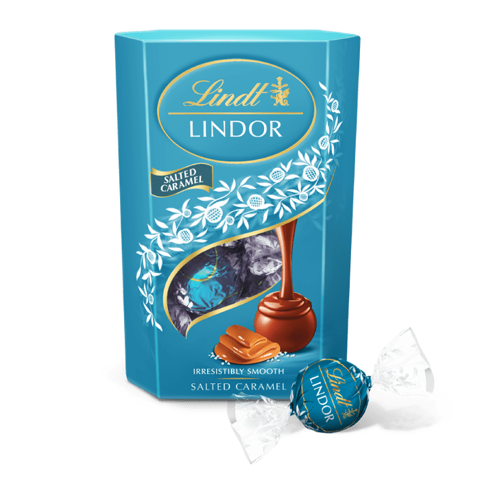 BOMBONES LINDOR SALTED CARAMEL CORNET 200 GR - Mono Banano