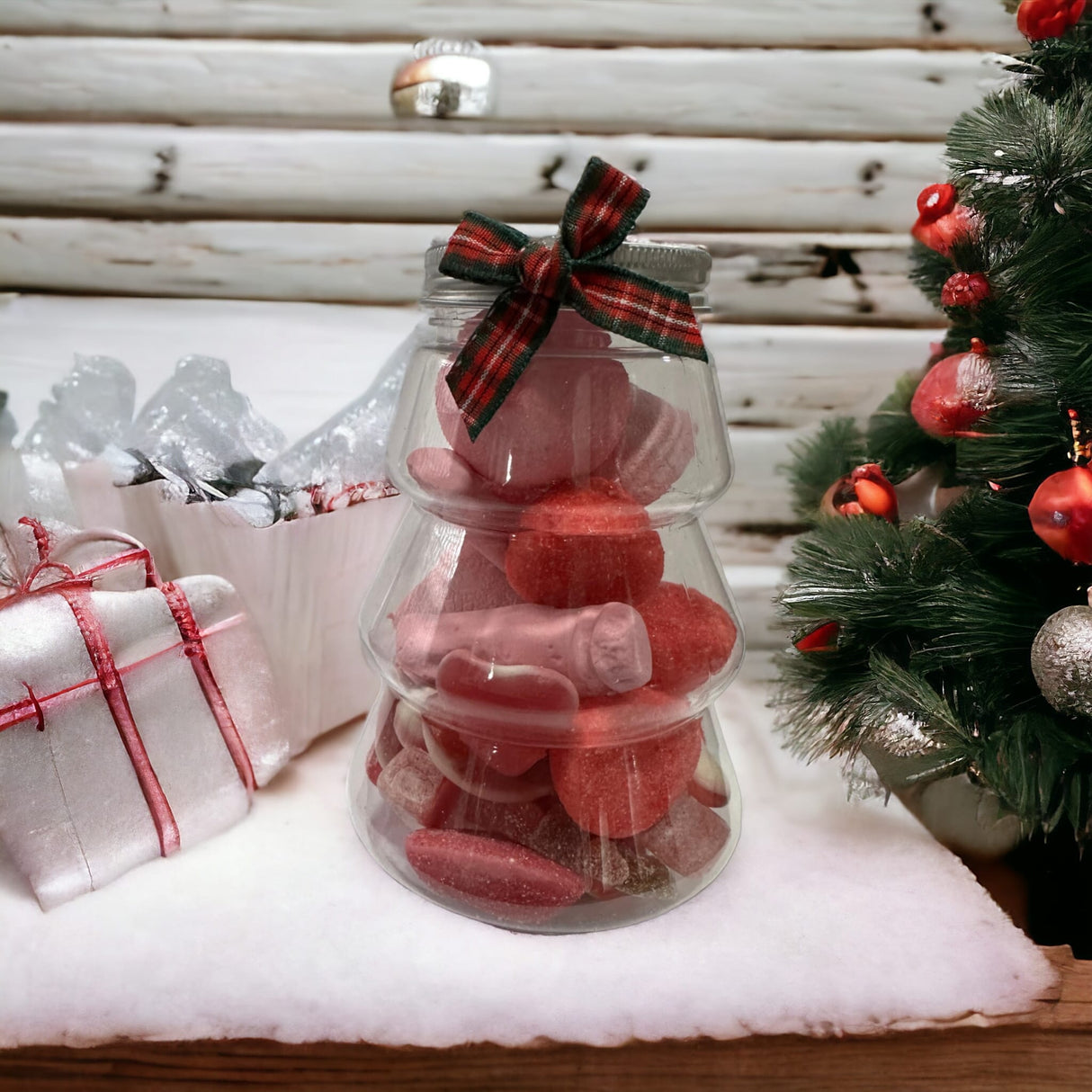 Bote Chuches Navidad Rojo - Mono Banano
