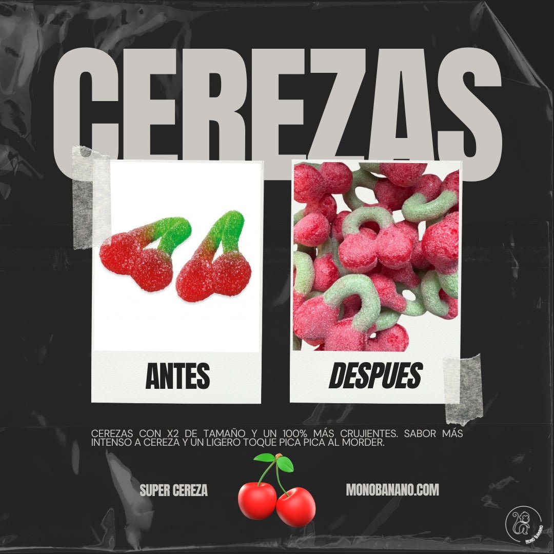 Cerezas chuche liofilizadas - Mono Banano