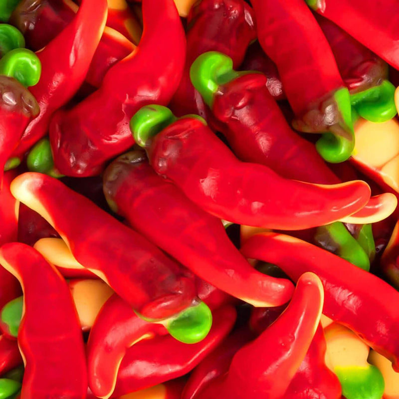 Chiles picantes rellenos sabor cereza de Vidal en bandeja de 795 g - Mono Banano