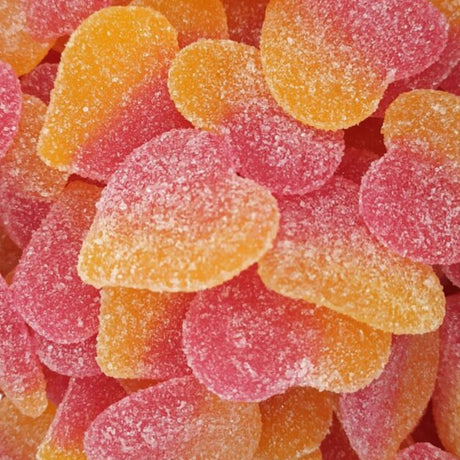Corazones de melocotón