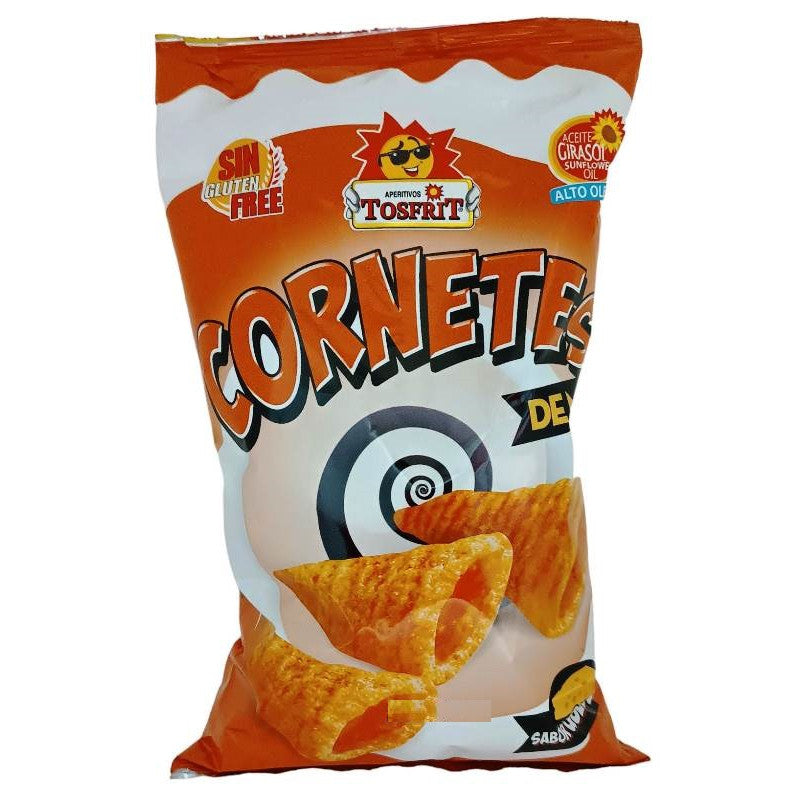 Cornetes de Maíz Sabor Queso Tosfrit