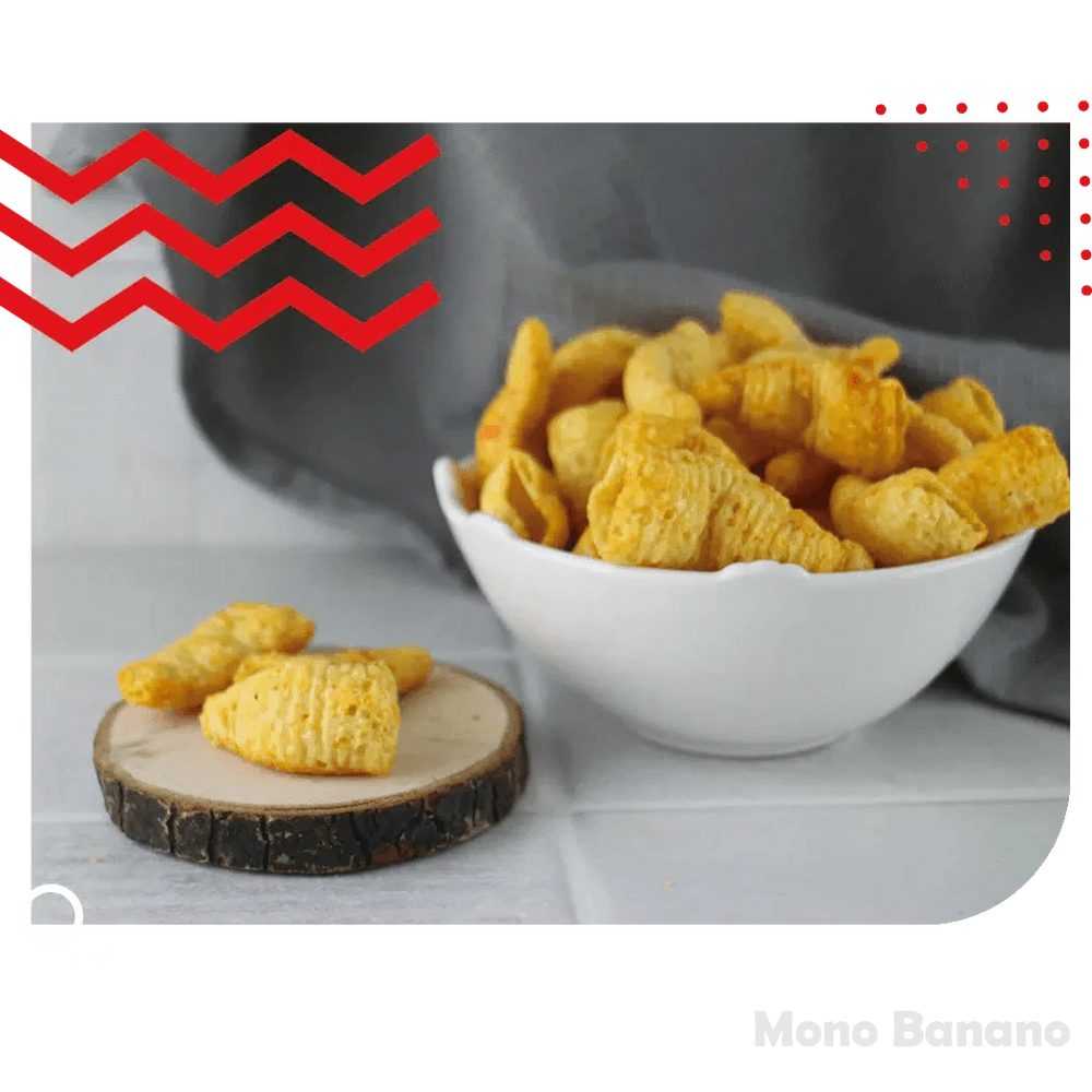Bolsa de 95 g de conos de maíz con queso Tosfrit, snack sin gluten