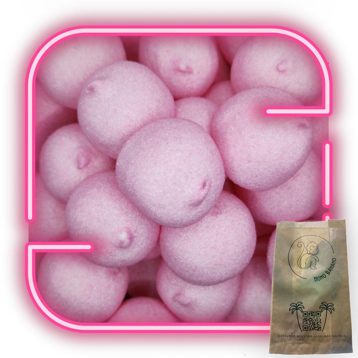 Esponjas Rosas a granel - Mono Banano