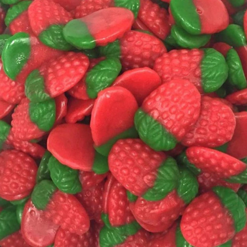 Fresas silvestres de Vidal en bolsa de 1 kg, gominolas con forma de fresa bicolor
