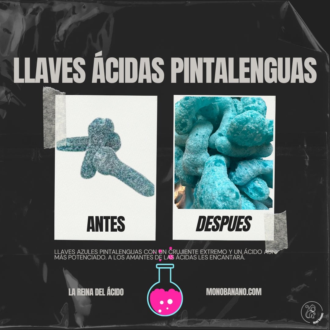 Llaves ácidas pintalenguas liofilizadas - Mono Banano