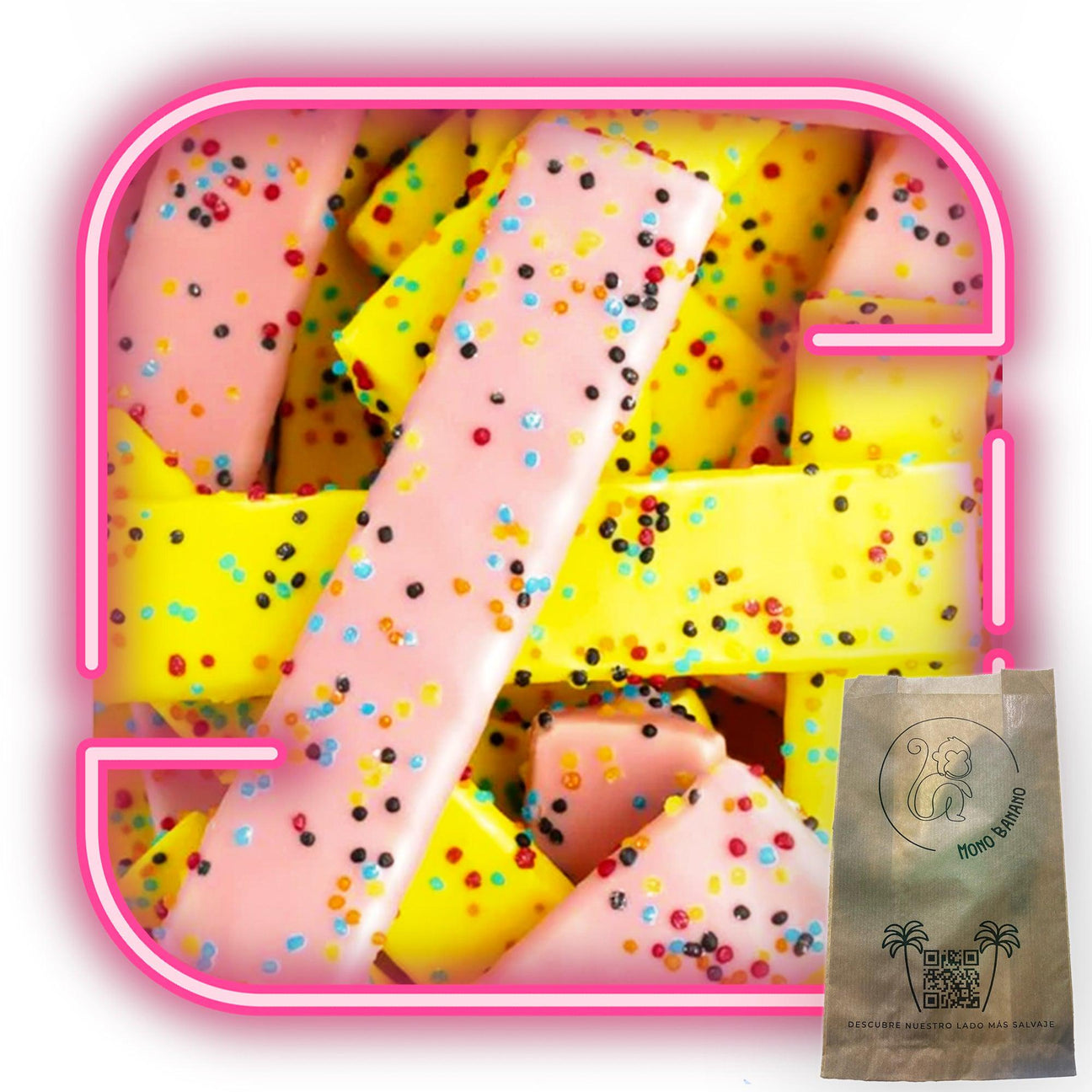Maxicrujitos de Colores a granel - Mono Banano