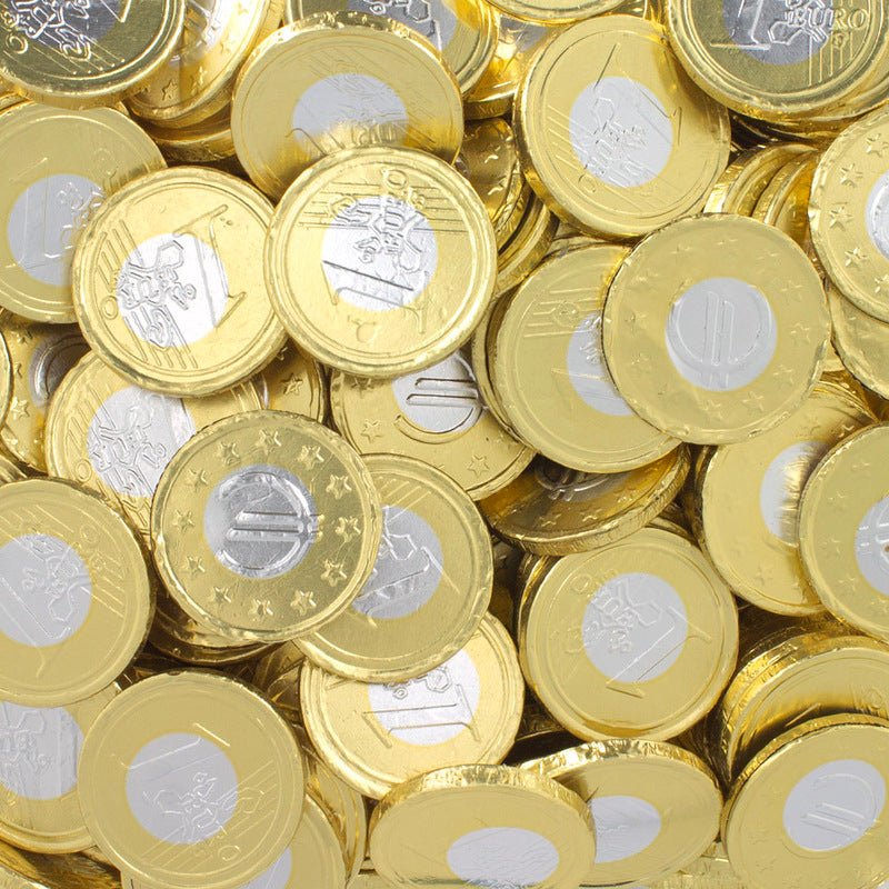 MONEDAS BICOLOR DE CHOCOLATE - Mono Banano