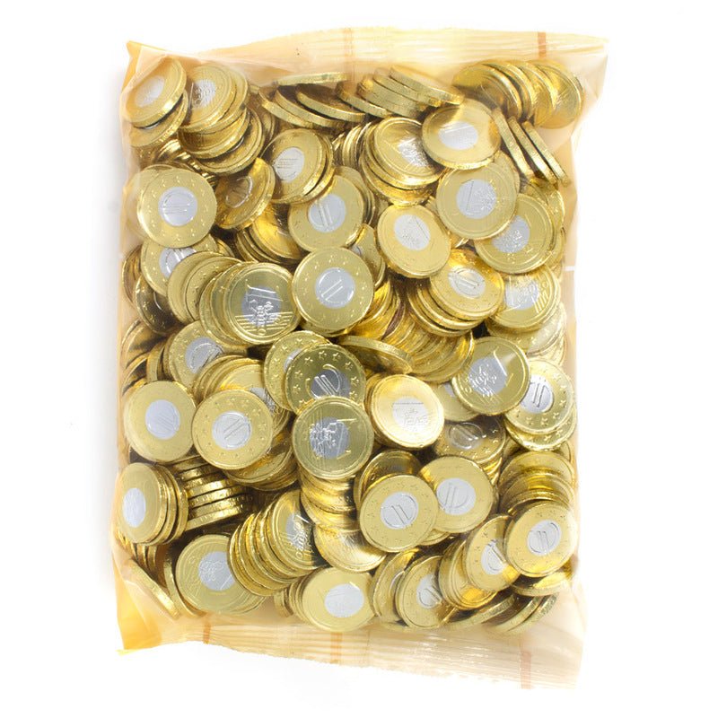 MONEDAS BICOLOR DE CHOCOLATE - Mono Banano