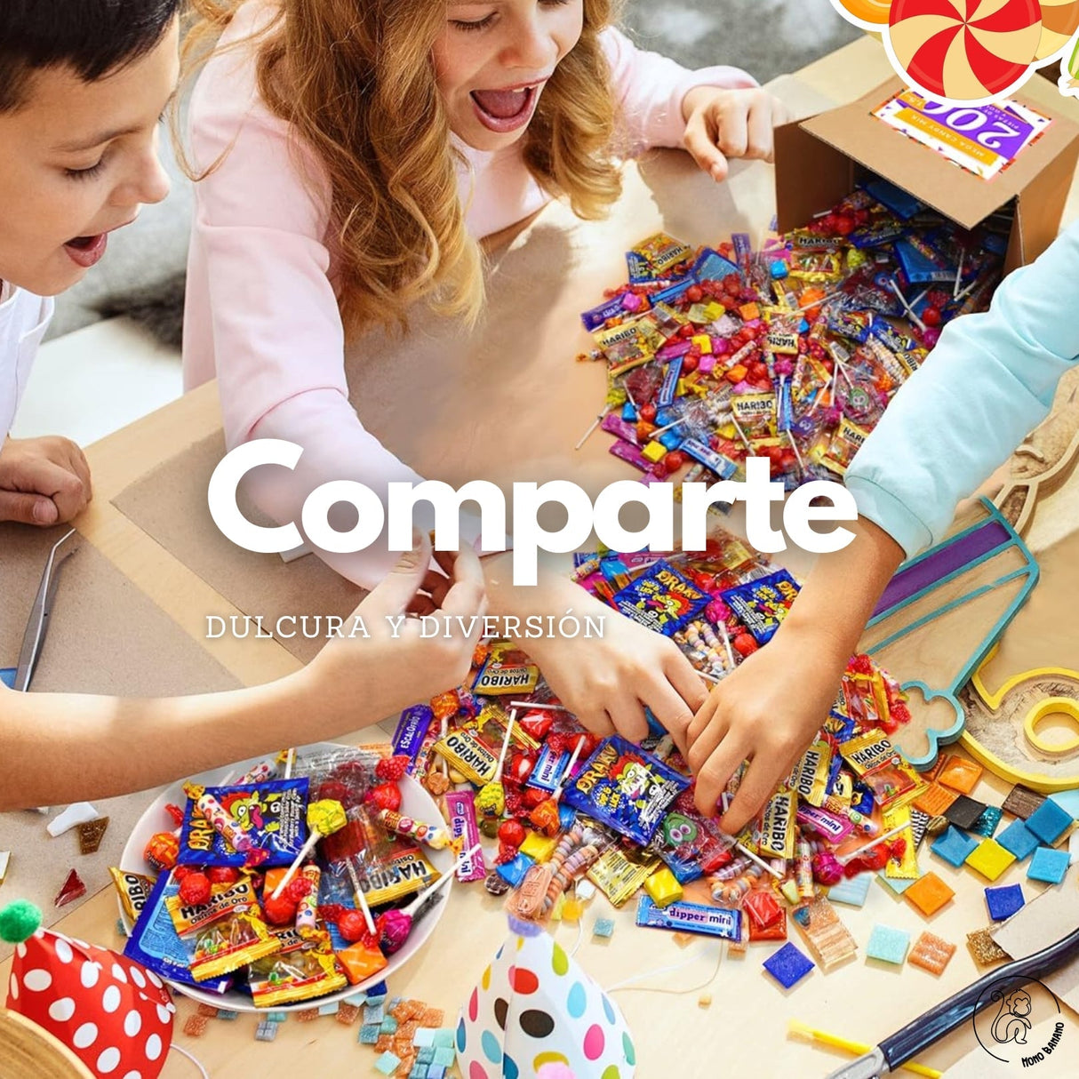 Pack Chuches XXL para Cumpleaños - Mono Banano