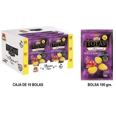PATATA JAMON 10x100grs - Mono Banano