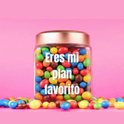 Tarro personalizado M&M 1Kg - Mono Banano