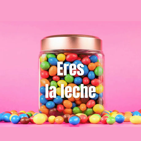 Tarro personalizado M&M 1Kg - Mono Banano